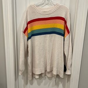 Rainbow stripe sweater